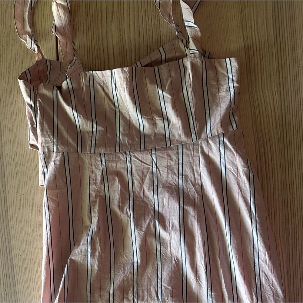 Wayf Verona Cutout Midi Dress in Coral Stripe - XL approximately - Picture 14 of 15